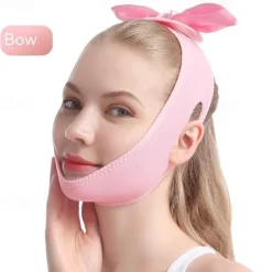 Reusable Double Chin Reducer, V Shaped Lifting Firming Face Mask, Smooth Wrinkle Face Mask,Chin Up Mask, Face Lifting Belt
