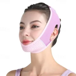 Reusable Double Chin Reducer, V Shaped Lifting Firming Face Mask, Smooth Wrinkle Face Mask,Chin Up Mask, Face Lifting Belt