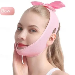 Reusable Double Chin Reducer, V Shaped Lifting Firming Face Mask, Smooth Wrinkle Face Mask,Chin Up Mask, Face Lifting Belt