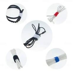 Reusable Fastening Tape Cable Ties Double Side Hook Roll Hook and Loop Straps Wires Cords Organizer