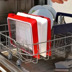 Reusable Food Preserving Tray, Food Preservation Tray, Stacking Food Storage Trays, Environmentally Stackable Food Preserving Trays with Stretch Cover for Various Foods