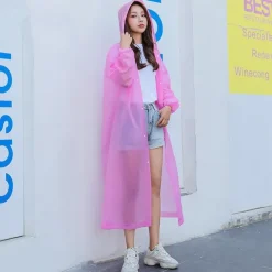 Reusable Raincoat Women Rainwear Men Poncho Impermeable Poncho EVA Rain Coat Plastic Fashion Rain cover Hooded