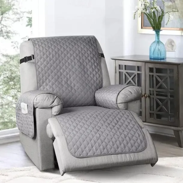 Reversible Recliner Covers Sofa Covers for Dogs,Sofa Slipcover,Couch Covers for 3 Cushion Couch,Couch Protector with Pockets