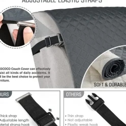 Reversible Recliner Covers Cover Sofa Covers for Dogs,Sofa Slipcover,Couch Covers for 3 Cushion Couch,Couch Protector with Pockets