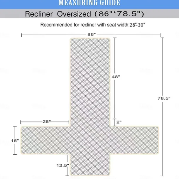 Reversible Recliner Covers Cover Sofa Covers for Dogs,Sofa Slipcover,Couch Covers for 3 Cushion Couch,Couch Protector with Pockets
