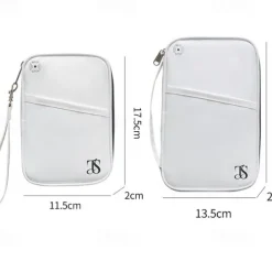 RFID Blocking Passport Holder for Travel, Waterproof Travel Document Organizer, Anti-Theft Passport Case, Travel Wallet for Documents and Cards