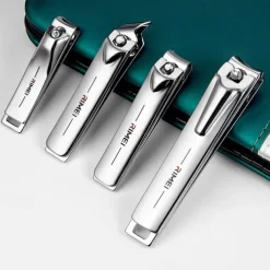 RIMEI Nail Scissors Set 15pcs Professional Nail Clipper Kit Manicure Set with Portable Leather Case, Stainless Steel Manicure and Pedicure Grooming Kit Nail Clipper Set