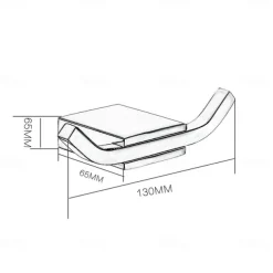 Robe Hook New Design / Creative Contemporary / Modern Metal 1pc - Bathroom Wall Mounted