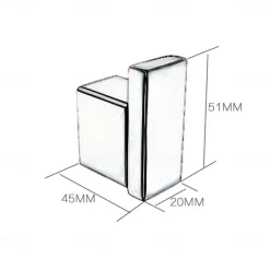 Robe Hook New Design / Creative Contemporary / Modern Metal 2pcs - Bathroom Wall Mounted