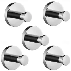 Robe Hook New Design / Creative Modern / Traditional Metal 5pcs - Bathroom Wall Mounted