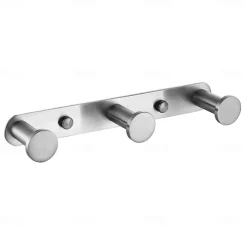 Robe Hook New Design Stainless Steel Bathroom Rack with 3 or 4 or 5 or 6Hooks Wall Mounted Brushed Silvery 1pc