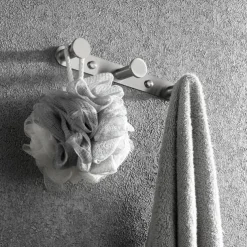 Robe Hook New Design Stainless Steel Bathroom Rack with 3 or 4 or 5 or 6Hooks Wall Mounted Brushed Silvery 1pc