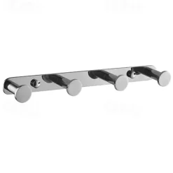 Robe Hooks New Design Contemporary Stainless Steel Material Bathroom Wall Mounted 3 or 4 or 5 or 6 Hooks Silvery 1pc