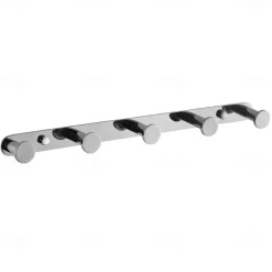 Robe Hooks New Design Contemporary Stainless Steel Material Bathroom Wall Mounted 3 or 4 or 5 or 6 Hooks Silvery 1pc