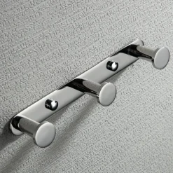 Robe Hooks New Design Contemporary Stainless Steel Material Bathroom Wall Mounted 3 or 4 or 5 or 6 Hooks Silvery 1pc