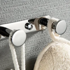 Robe Hooks New Design Contemporary Stainless Steel Material Bathroom Wall Mounted 3 or 4 or 5 or 6 Hooks Silvery 1pc