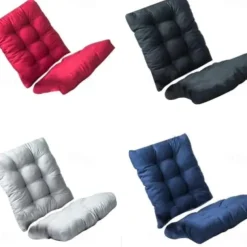 Rocking Chair Cushion Set Back Chair Cushion Indoor Outdoor Non-Slip Soft Thickened Patio Chaise Lounger Cushion Overstuffed Patio Chair Cushion