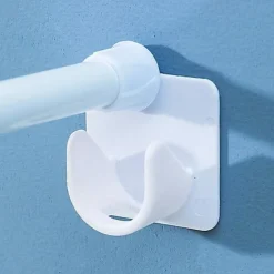 Rod Hanger Holder Anti-Shedding Curtain Door Curtain Shower Curtain Rod Anti-Slip Support Frame Paste Hook Shower Curtain Rod Frame