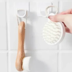 Rod Hanger Holder Anti-Shedding Curtain Door Curtain Shower Curtain Rod Anti-Slip Support Frame Paste Hook Shower Curtain Rod Frame