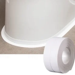 1roll Waterproof Mildew-proof Toilet Caulk Strip, Bathroom Self-adhesive Sealing Tape, Bathroom Waterproof Tape To Prevent Moisture And Mold, Beautiful Seam Stickers On The Edge Of The Bathroom Toilet