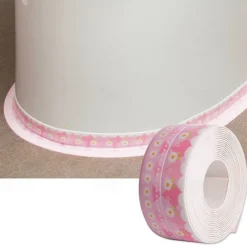 1roll Waterproof Mildew-proof Toilet Caulk Strip, Bathroom Self-adhesive Sealing Tape, Bathroom Waterproof Tape To Prevent Moisture And Mold, Beautiful Seam Stickers On The Edge Of The Bathroom Toilet