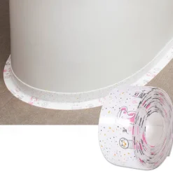1roll Waterproof Mildew-proof Toilet Caulk Strip, Bathroom Self-adhesive Sealing Tape, Bathroom Waterproof Tape To Prevent Moisture And Mold, Beautiful Seam Stickers On The Edge Of The Bathroom Toilet