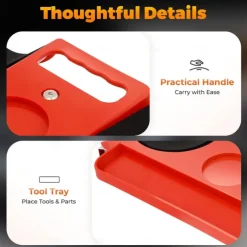 Rolling Knee Pads Creeper with Wheels, Rolling Knee Dolly with Foam Cushioned Knee Cups for Auto Repair Flooring Garage Use