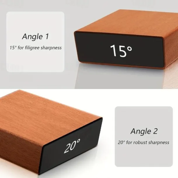 Rolling Knife Sharpener Kit - Easy to Use Knife Sharpening - Knife Sharpeners for Kitchen Knives. Sharpener with Industry Diamonds for Steel of Any Hardness, 15/20° Magnetic Angle Base