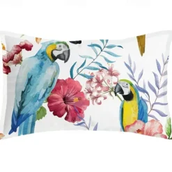 Romantic Style Pillowcases, Flowers And Birds, Natural Plant Flannel, Imitation Satin, Satin Pillowcases American Style Pillowcases
