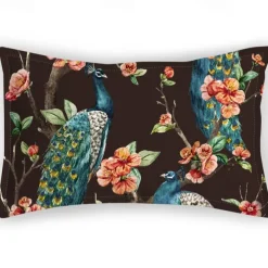 Romantic Style Pillowcases, Flowers And Birds, Natural Plant Flannel, Imitation Satin, Satin Pillowcases American Style Pillowcases