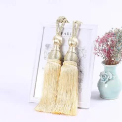 Rope Curtain Tassel Tie Backs Curtain Fringe Tiebacks Holdbacks Window Drapes Curtain Supplies Rope Room Accessories