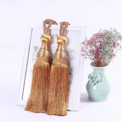 Rope Curtain Tassel Tie Backs Curtain Fringe Tiebacks Holdbacks Window Drapes Curtain Supplies Rope Room Accessories