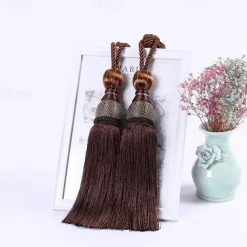 Rope Curtain Tassel Tie Backs Curtain Fringe Tiebacks Holdbacks Window Drapes Curtain Supplies Rope Room Accessories