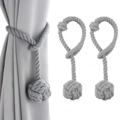 Rope Curtain Tassel Tie Backs Curtain Fringe Tiebacks Holdbacks Window Drapes Curtain Strap Buckle Holder Window Decorative Accessories