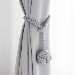 Rope Curtain Tassel Tie Backs Curtain Fringe Tiebacks Holdbacks Window Drapes Curtain Strap Buckle Holder Window Decorative Accessories
