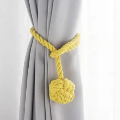 Rope Curtain Tassel Tie Backs Curtain Fringe Tiebacks Holdbacks Window Drapes Curtain Strap Buckle Holder Window Decorative Accessories