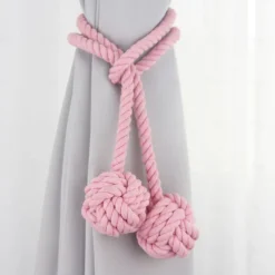 Rope Curtain Tassel Tie Backs Curtain Fringe Tiebacks Holdbacks Window Drapes Curtain Strap Buckle Holder Window Decorative Accessories