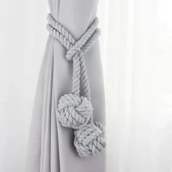 Rope Curtain Tassel Tie Backs Curtain Fringe Tiebacks Holdbacks Window Drapes Curtain Strap Buckle Holder Window Decorative Accessories