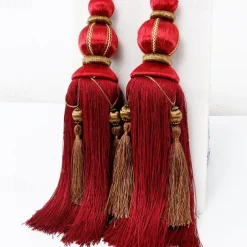 Rope Curtain Tassel Tie Backs Curtain Fringe Tiebacks Holdbacks Window Drapes Curtain Supplies Rope Room Accessories