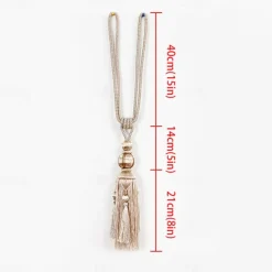 Rope Curtain Tassel Tie Backs Curtain Fringe Tiebacks Holdbacks Window Drapes Curtain Supplies Rope Room Accessories