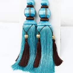 Rope Curtain Tassel Tie Backs Curtain Fringe Tiebacks Holdbacks Window Drapes Curtain Supplies Rope Room Accessories