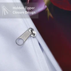 Rose Duvet Cover Floral Print Bedding Set Romantic Flower Duvet Cover for Bedroom Decoration 3D Blue Rose Red Rose King Size Bed Set 2 Piece Set 3 Piece Lightweight