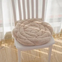 Rose Flower Chair Seat Cushion Fluffy Chair Pad Soft Plush Seat Pillow Home Office Floor Pillow Sofa No Slip Sofa Chair Pads Chair Cushion Comfort Armchair Car Seat Cushion Pain Relief Cushion