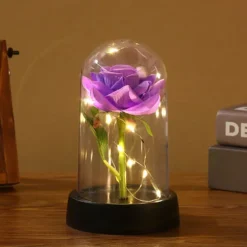 Rose Flower Gifts for Women,Mothers Day Flowers Gifts for Mom Wife from Daughter Son Husband,Birthday Gifts for Women Best Friend Her Girlfriend,Glass Rose Grandma Mom Gifts for Mothers Day