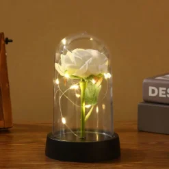 Rose Flower Gifts for Women,Mothers Day Flowers Gifts for Mom Wife from Daughter Son Husband,Birthday Gifts for Women Best Friend Her Girlfriend,Glass Rose Grandma Mom Gifts for Mothers Day