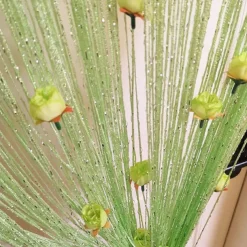 Rose Thread Door Curtain, 39x79 Inch Rose Thread Door Curtain, Privacy Door Frame Tassel Rose Thread Door Curtain For Home Decor Door Windows Valentine's Day