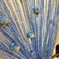 Rose Thread Door Curtain, 39x79 Inch Rose Thread Door Curtain, Privacy Door Frame Tassel Rose Thread Door Curtain For Home Decor Door Windows Valentine's Day