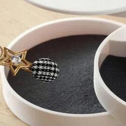 Rotating Jewelry Organizer, 1PC Rotating Multi-layer Desktop Storage Box, Hair Accessories Jewelry Makeup BoxNWith Lid, Dustproof Jewelry Box, Jewelry Storage Box