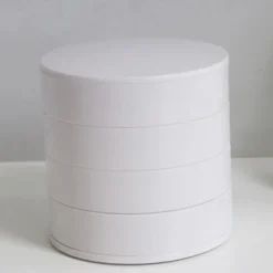 Rotating Jewelry Organizer, 1PC Rotating Multi-layer Desktop Storage Box, Hair Accessories Jewelry Makeup BoxNWith Lid, Dustproof Jewelry Box, Jewelry Storage Box