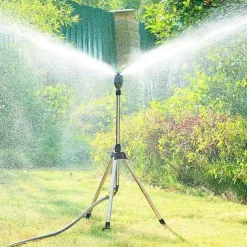 Rotating Tripod Sprinkler, 360 Degree Rotating Tripod Sprinkler, Garden Watering Irrigation System Tripod Automatic Rotating Sprinkler